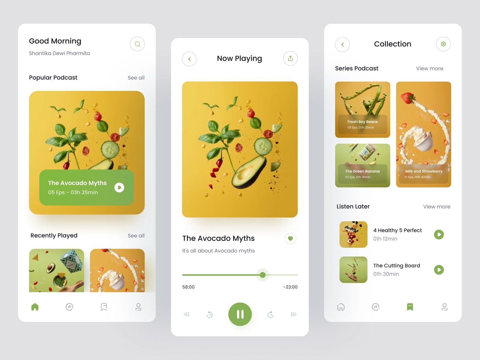 耳朵經(jīng)濟(jì)！12組播客平臺app界面設(shè)計靈感